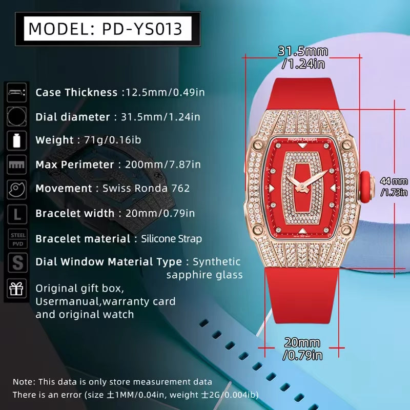 New  Women'S Quartz Watch Top Brand Women'S Luxury Watch Exquisite Fashion Gift Sapphire Waterproof 100M