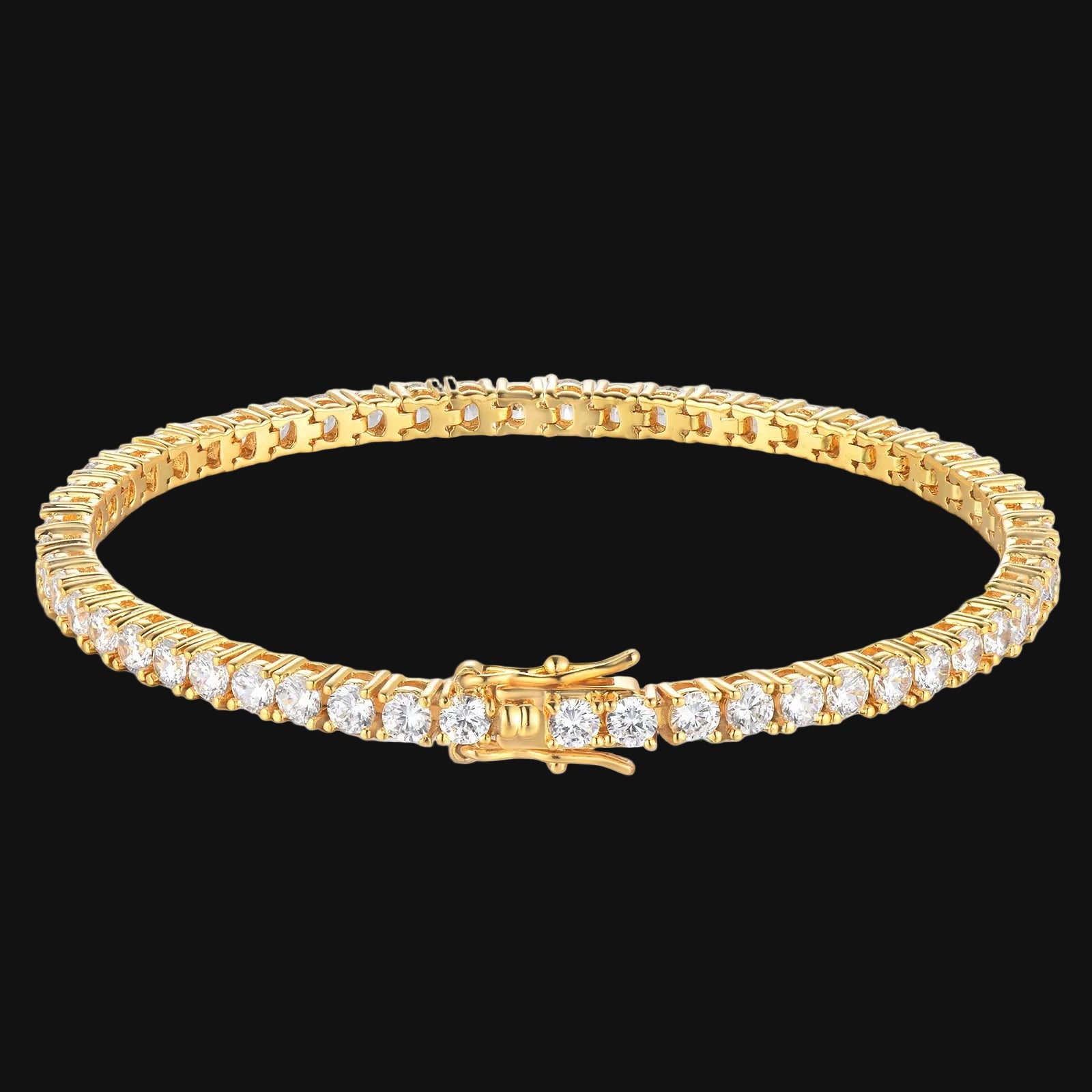 Factory Price D VVS1 Moissanite Tennis Bracelet 925 Sterling Silver Single Row Classics with GRA Bracelets for Women Man Jewelry