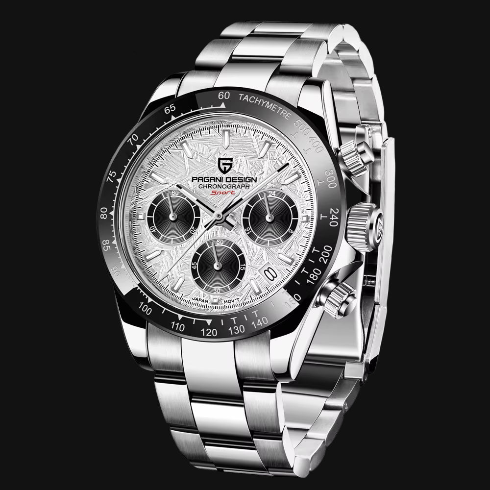 2025 NEW 1664 Meteorite Dial Men'S Watches Luxury Sapphire Quartz Watch for Men Sport Chronograph Men Reloj Hombre